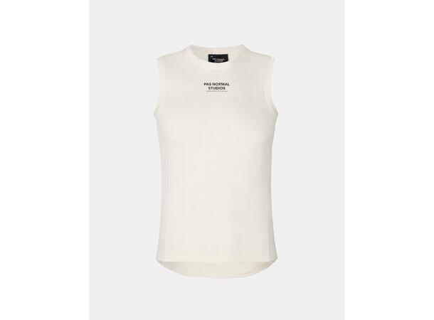 Pas Normal Studios Mid Sleeveless Base Layer Off White - XS