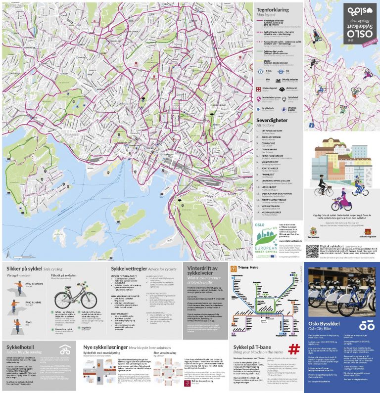 Finn frem med Oslo kommunes sykkelkart